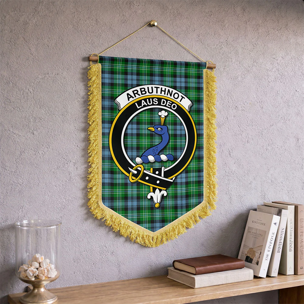Scottish Arbuthnot Ancient Clan Badge Tartan Wall Hanging Banner - Image 2