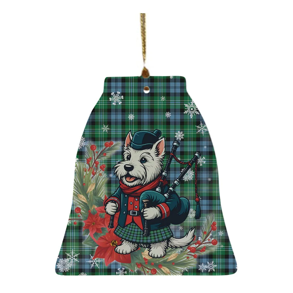 Scottish Arbuthnot Ancient Tartan Ceramic Ornament Cute Scottish Terrier Dog - Image 4