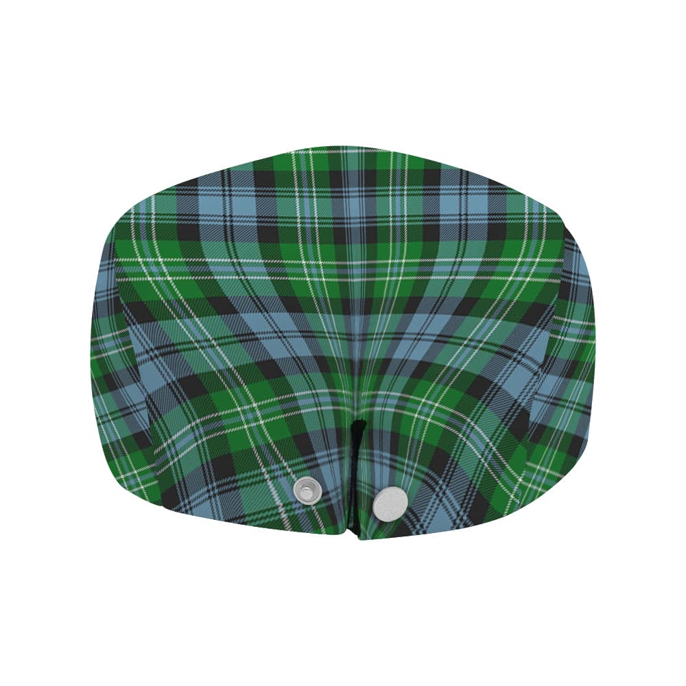 Scottish Arbuthnot Clan Badge Tartan Flat Cap - Image 4