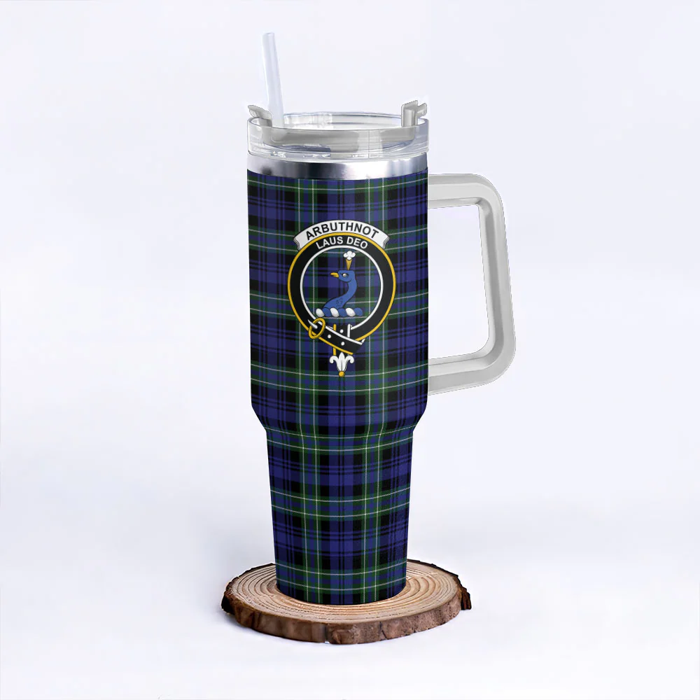 Scottish Arbuthnot Modern Clan Badge Tartan 40oz Tumbler
