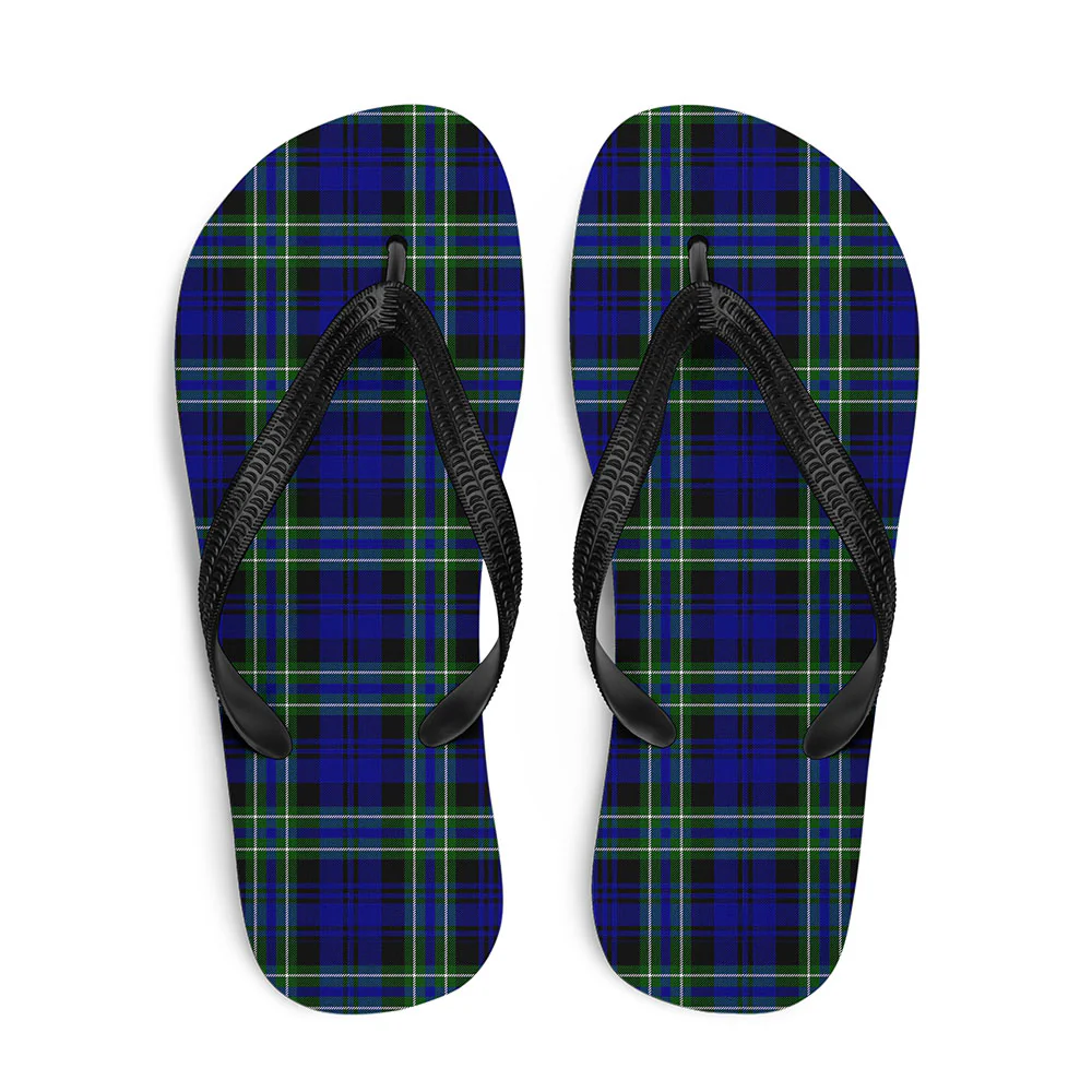 Scottish Arbuthnot Modern Clan Badge Tartan Flip Flops