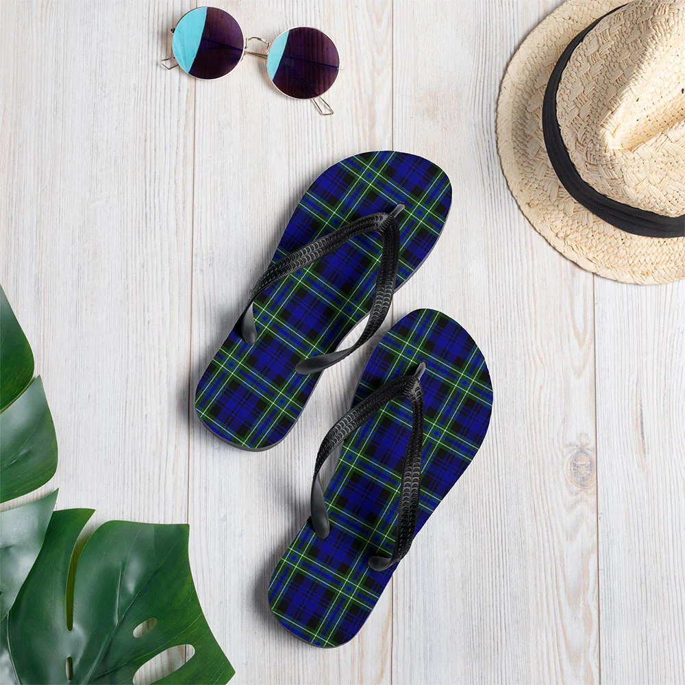 Scottish Arbuthnot Modern Clan Badge Tartan Flip Flops - Image 2
