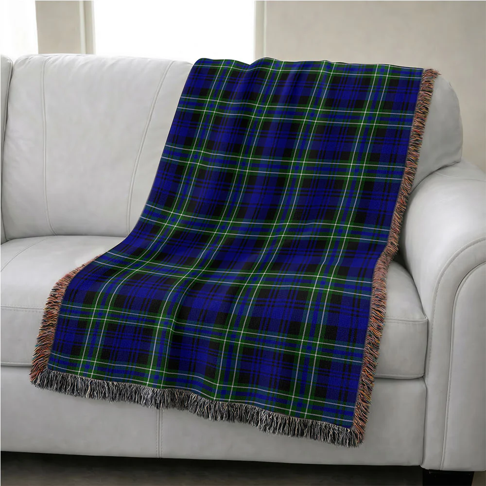 Scottish Arbuthnot Modern Clan Badge Tartan Woven Blanket - Image 4