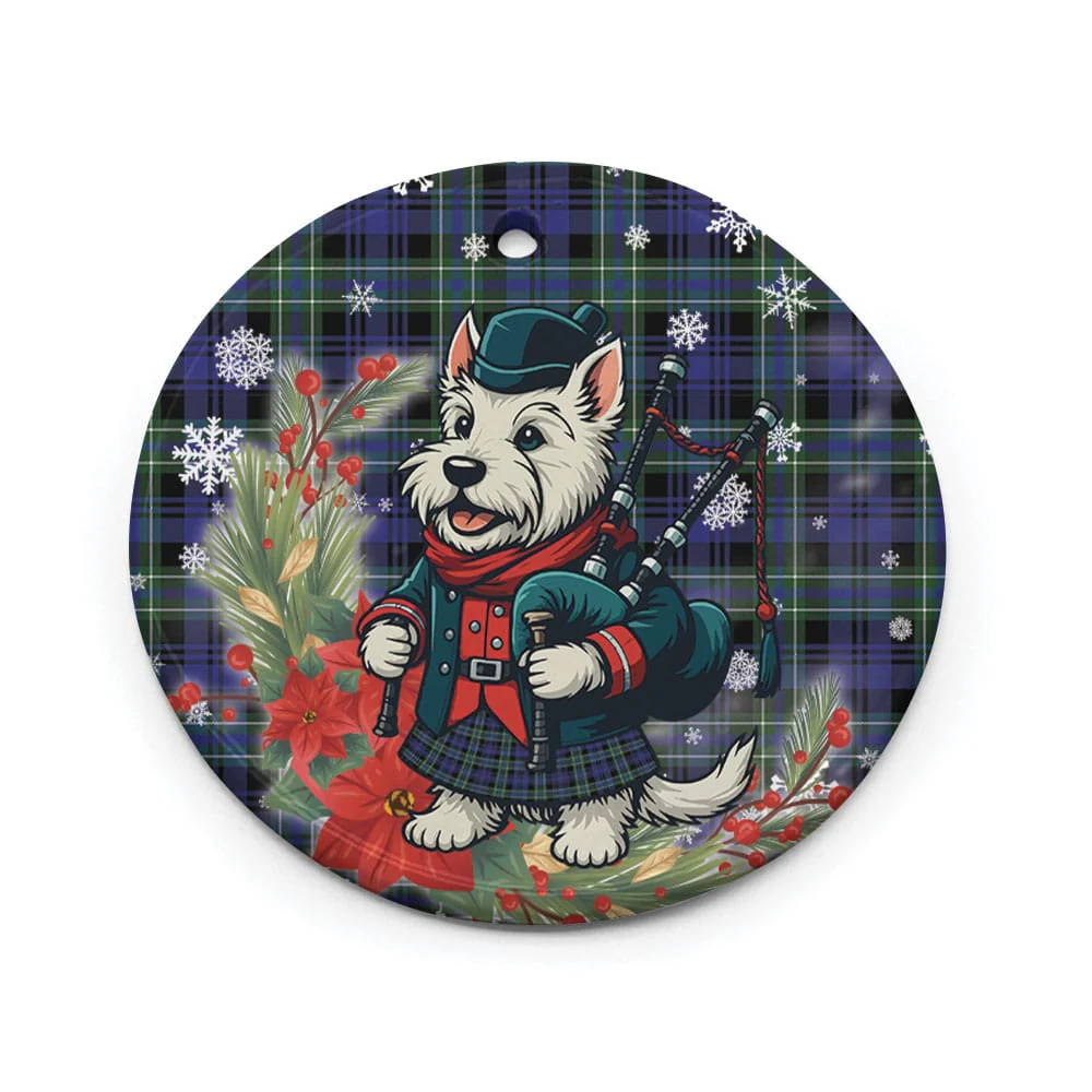 Scottish Arbuthnot Modern Tartan Ceramic Ornament Cute Scottish Terrier Dog - Image 2
