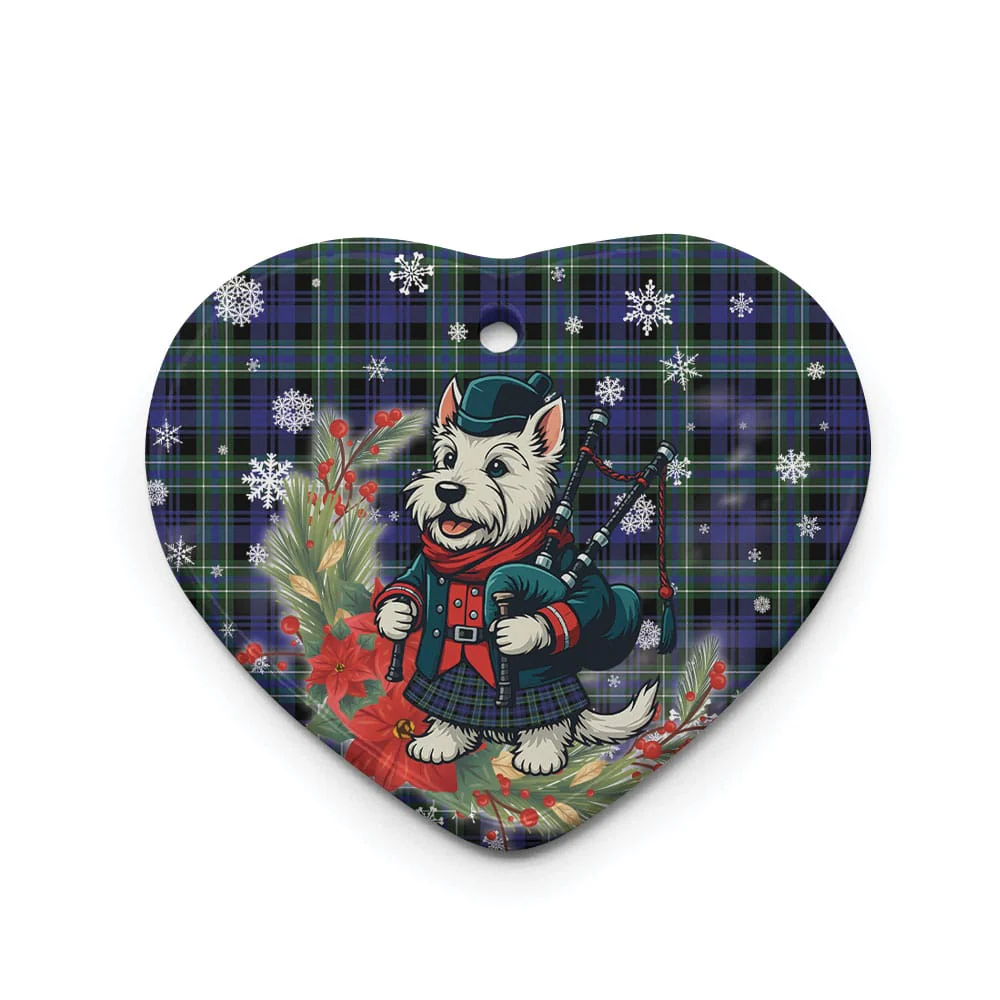 Scottish Arbuthnot Modern Tartan Ceramic Ornament Cute Scottish Terrier Dog - Image 3
