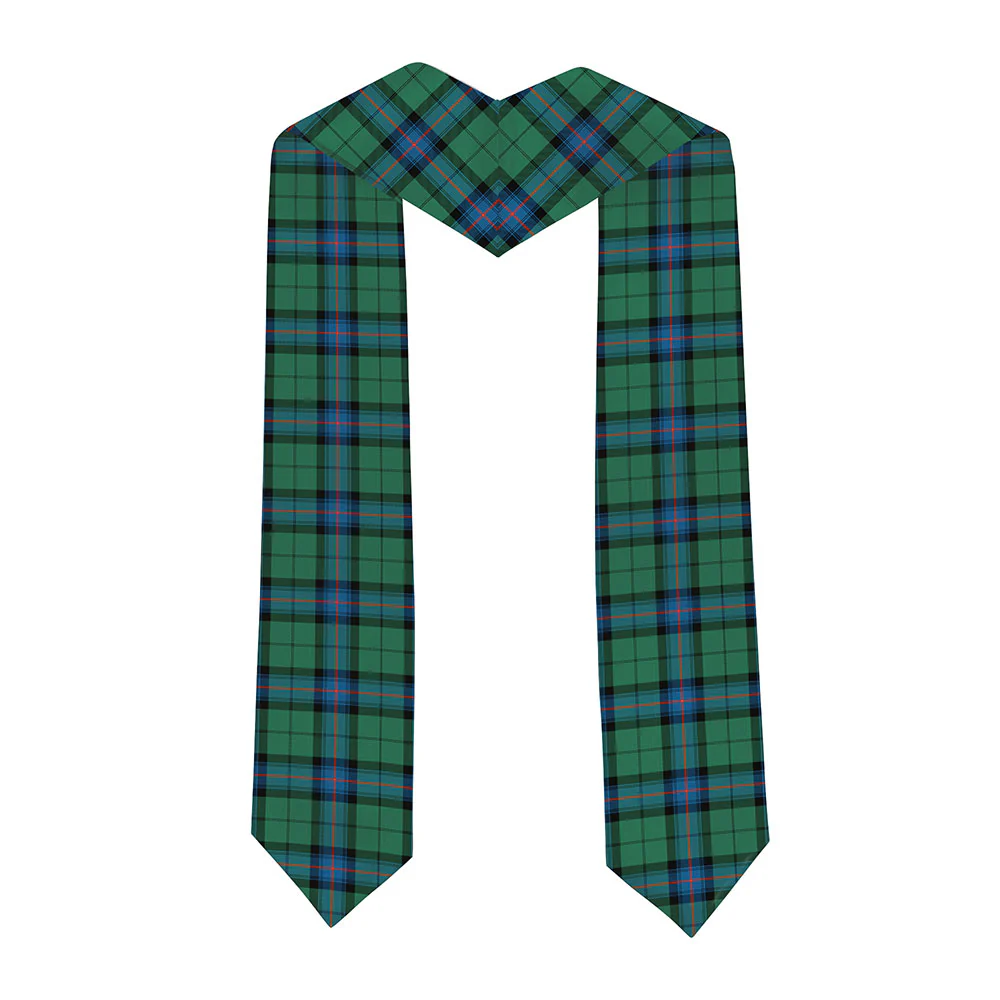 Scottish Armstrong Ancient Clan Badge Tartan Graduation Stole Black Gold Honor - Image 2