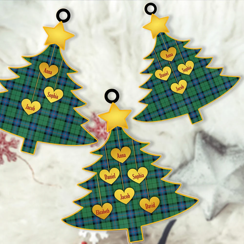 Scottish Armstrong Ancient Tartan Ornament Custom Family Christmas Tree - Image 2