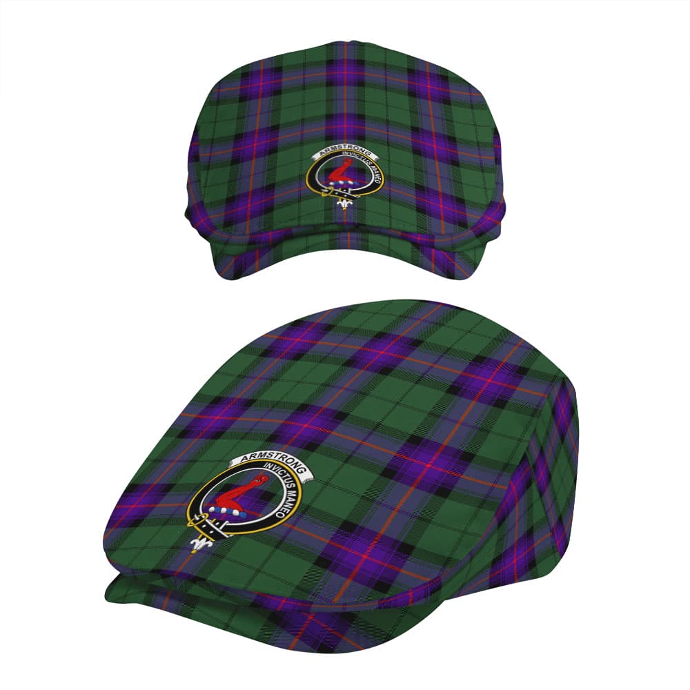 Scottish Armstrong Clan Badge Tartan Flat Cap - Image 5