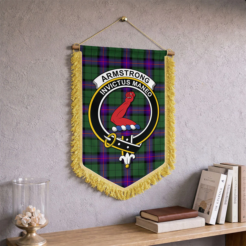 Scottish Armstrong Modern Clan Badge Tartan Wall Hanging Banner - Image 2