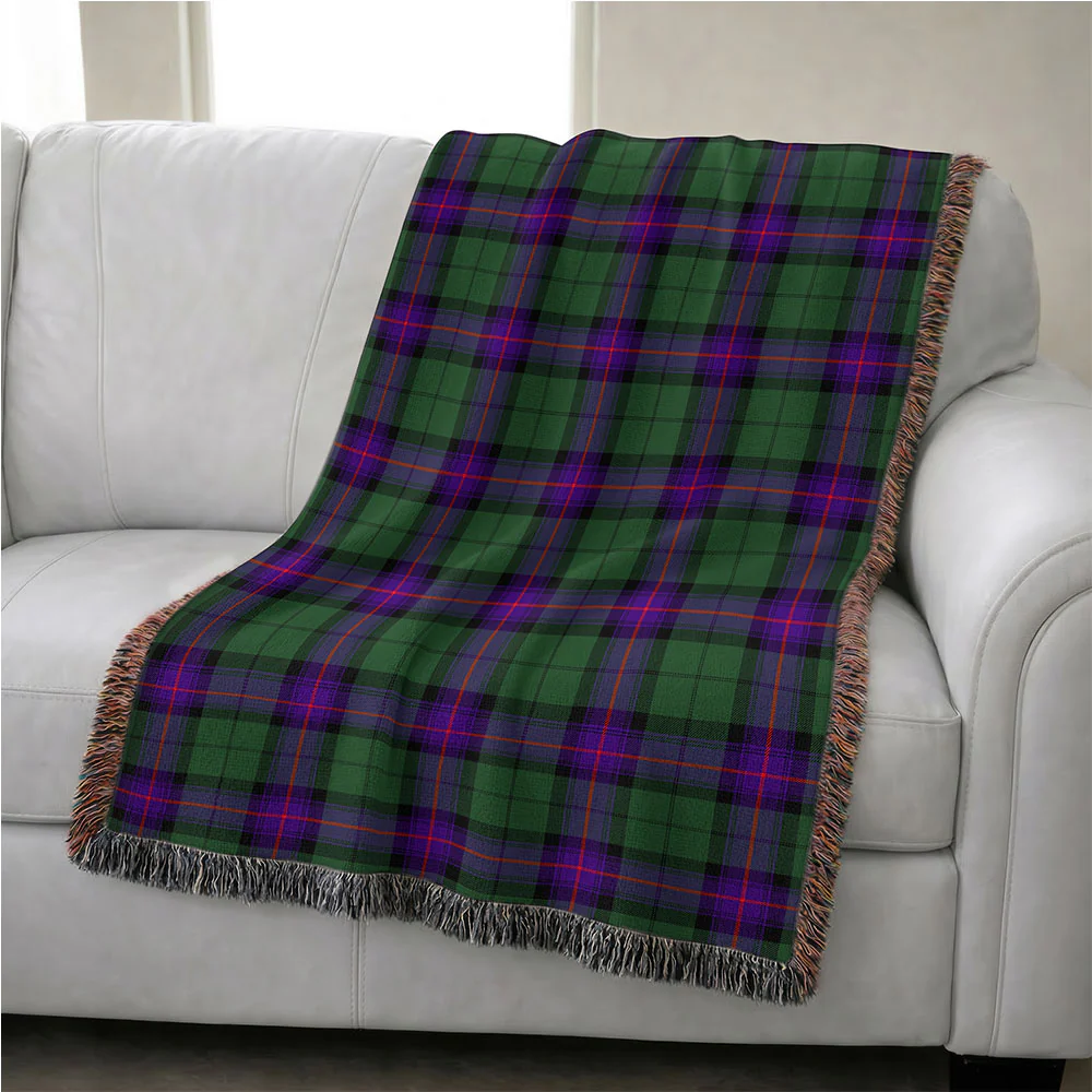 Scottish Armstrong Modern Clan Badge Tartan Woven Blanket - Image 4