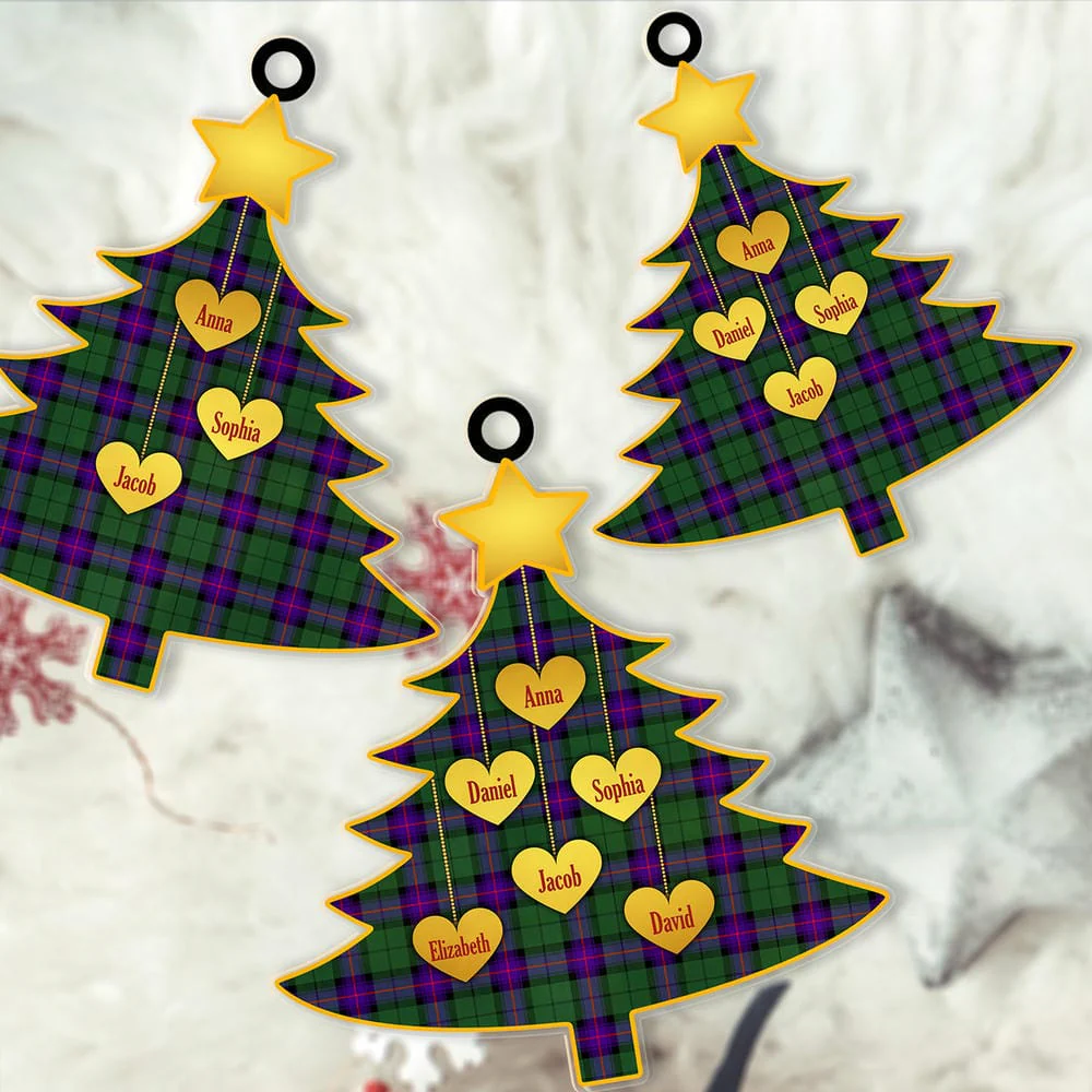 Scottish Armstrong Modern Tartan Ornament Custom Family Christmas Tree - Image 2