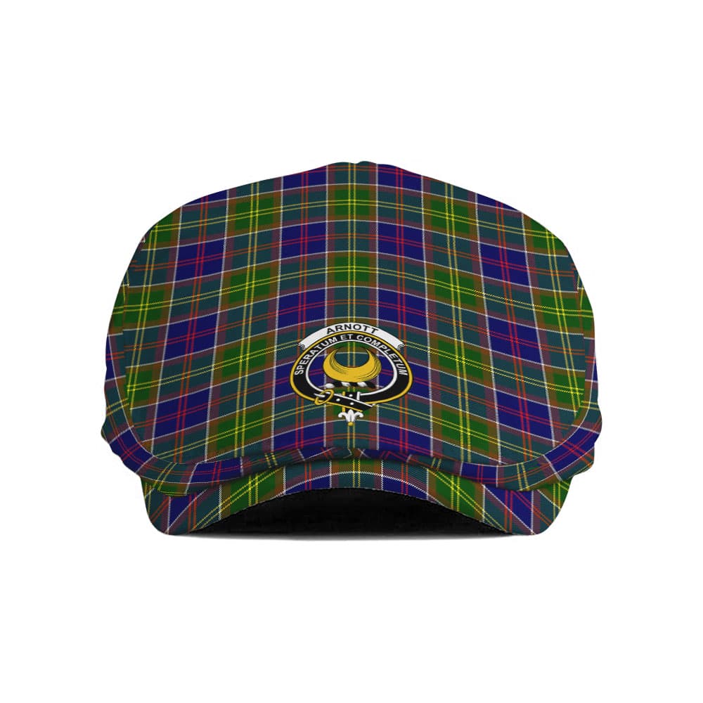 Scottish Arnott Clan Badge Tartan Flat Cap