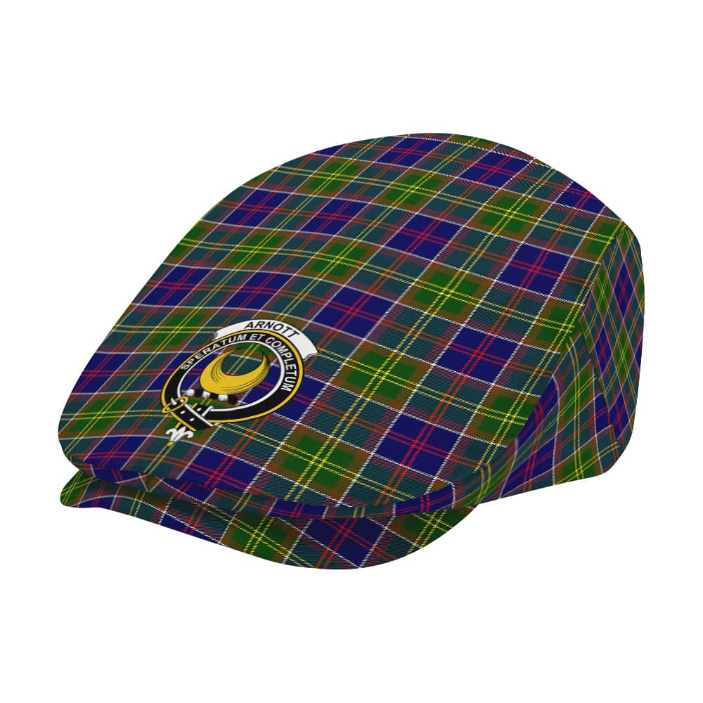 Scottish Arnott Clan Badge Tartan Flat Cap - Image 2