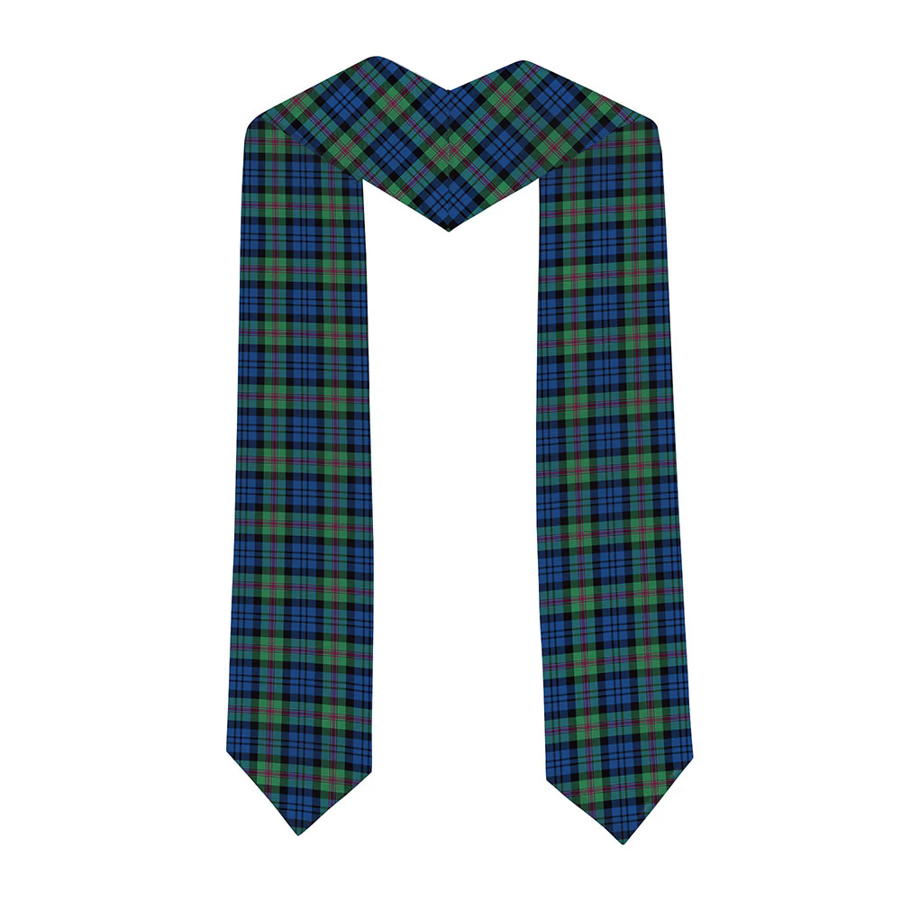 Scottish Baillie Ancient Clan Badge Tartan Graduation Stole Black Gold Honor - Image 2