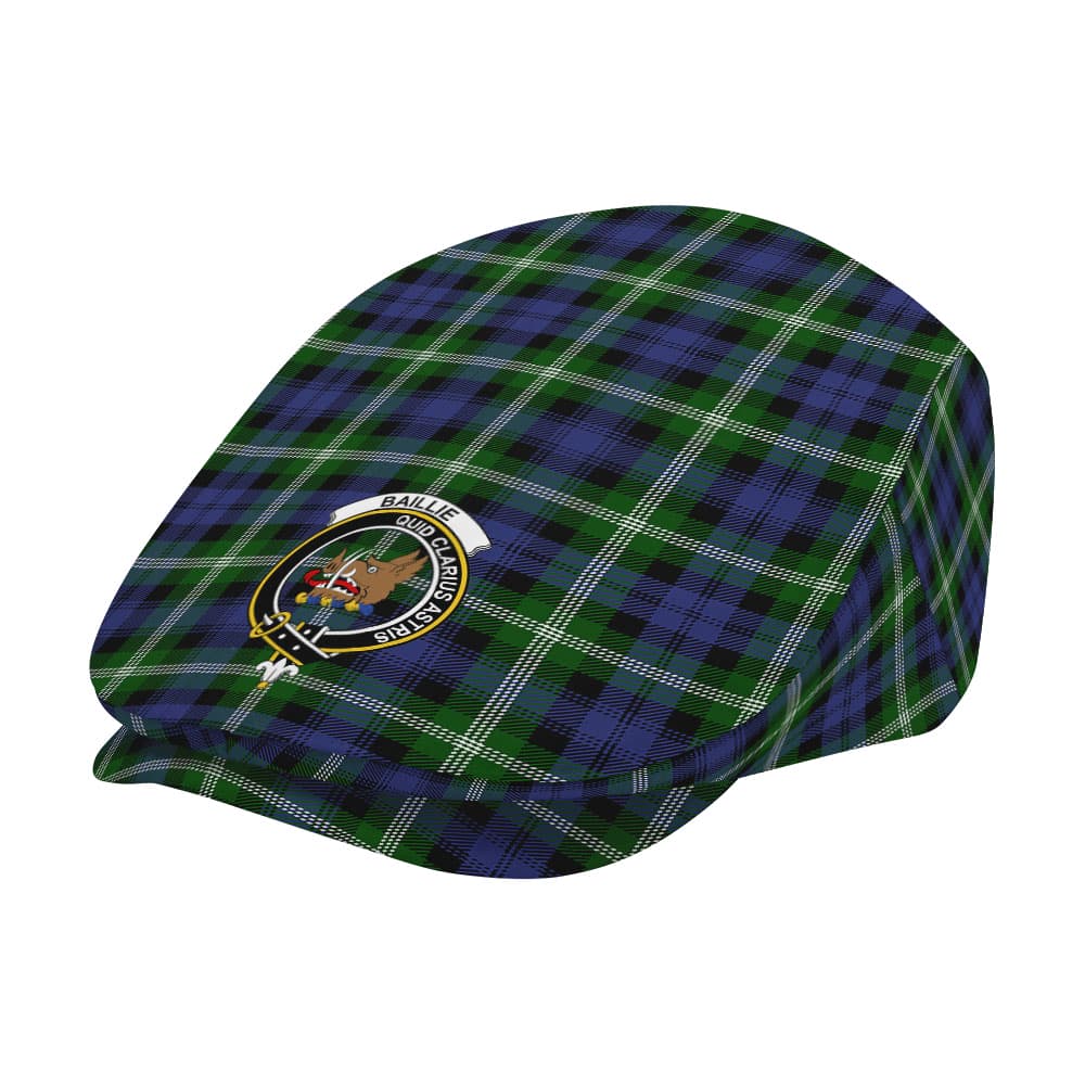Scottish Baillie Clan Badge Tartan Flat Cap - Image 2