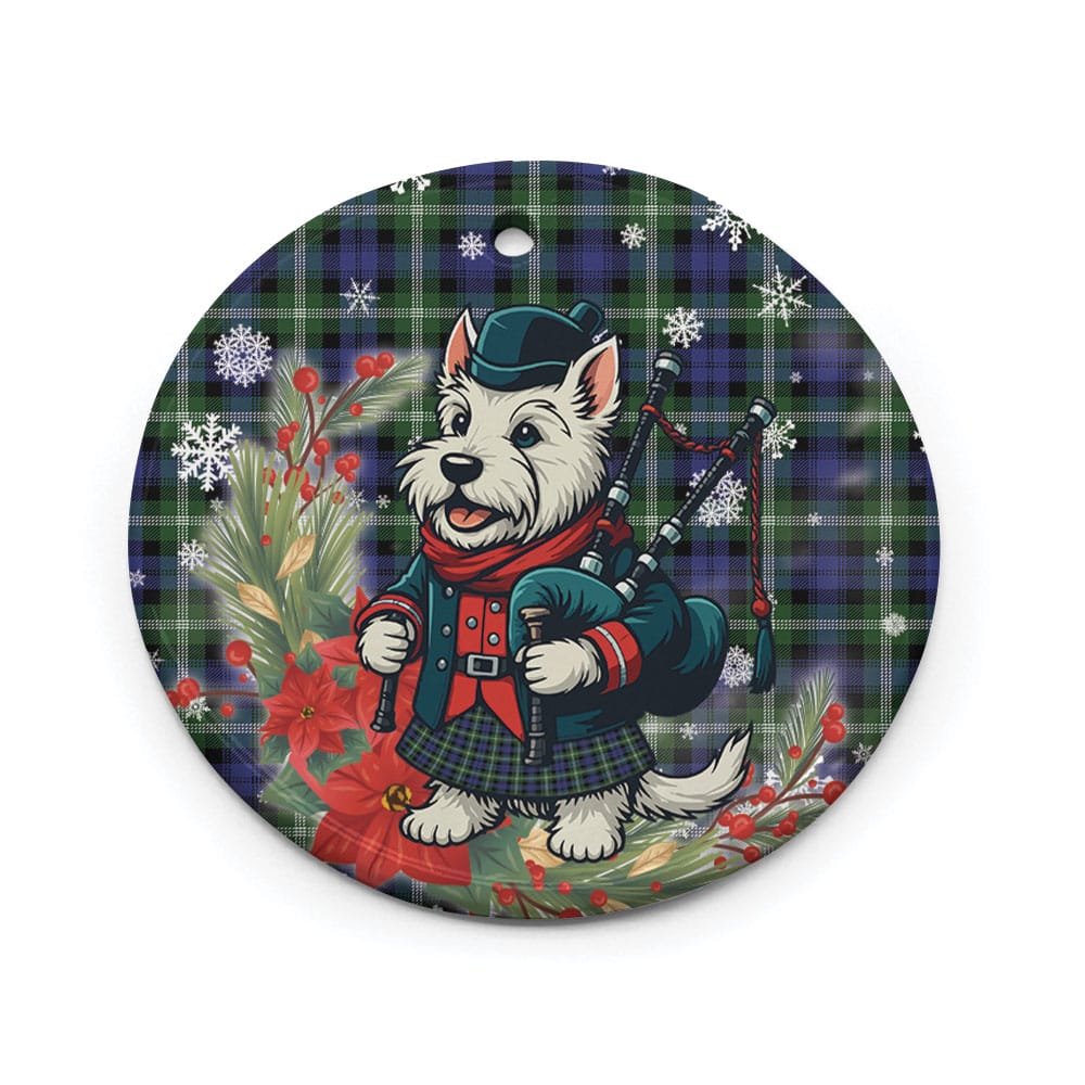 Scottish Baillie Modern Tartan Ceramic Ornament Cute Scottish Terrier Dog - Image 2