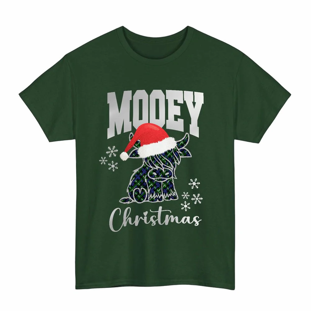 Scottish Baillie Modern Clan Tartan Unisex T-Shirt - Mooey Christmas - Image 6
