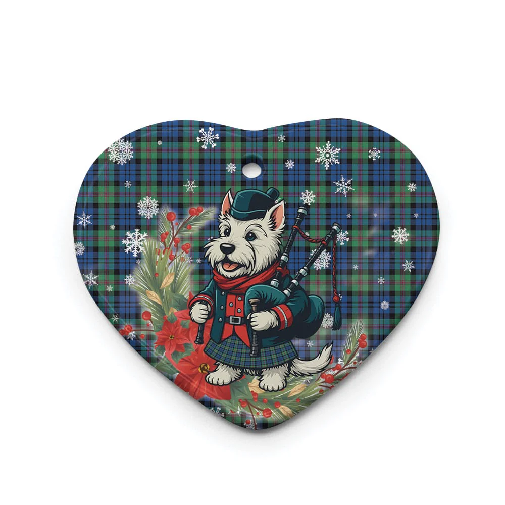 Scottish Baird Ancient Tartan Ceramic Ornament Cute Scottish Terrier Dog - Image 3