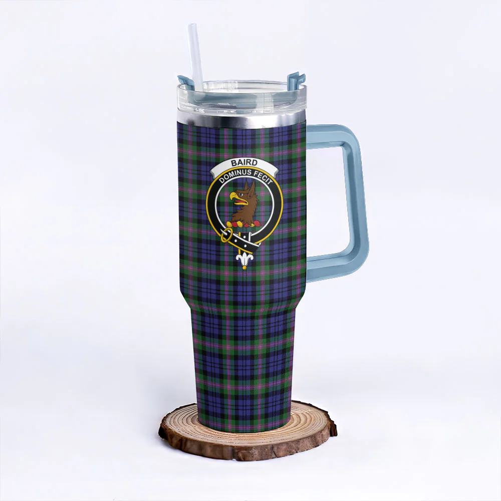 Scottish Baird Modern Clan Badge Tartan 40oz Tumbler - Image 5