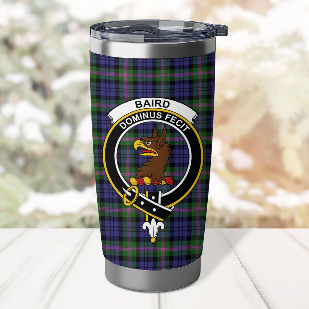 Scottish Baird Modern Clan Badge Tartan Tumbler - Image 2