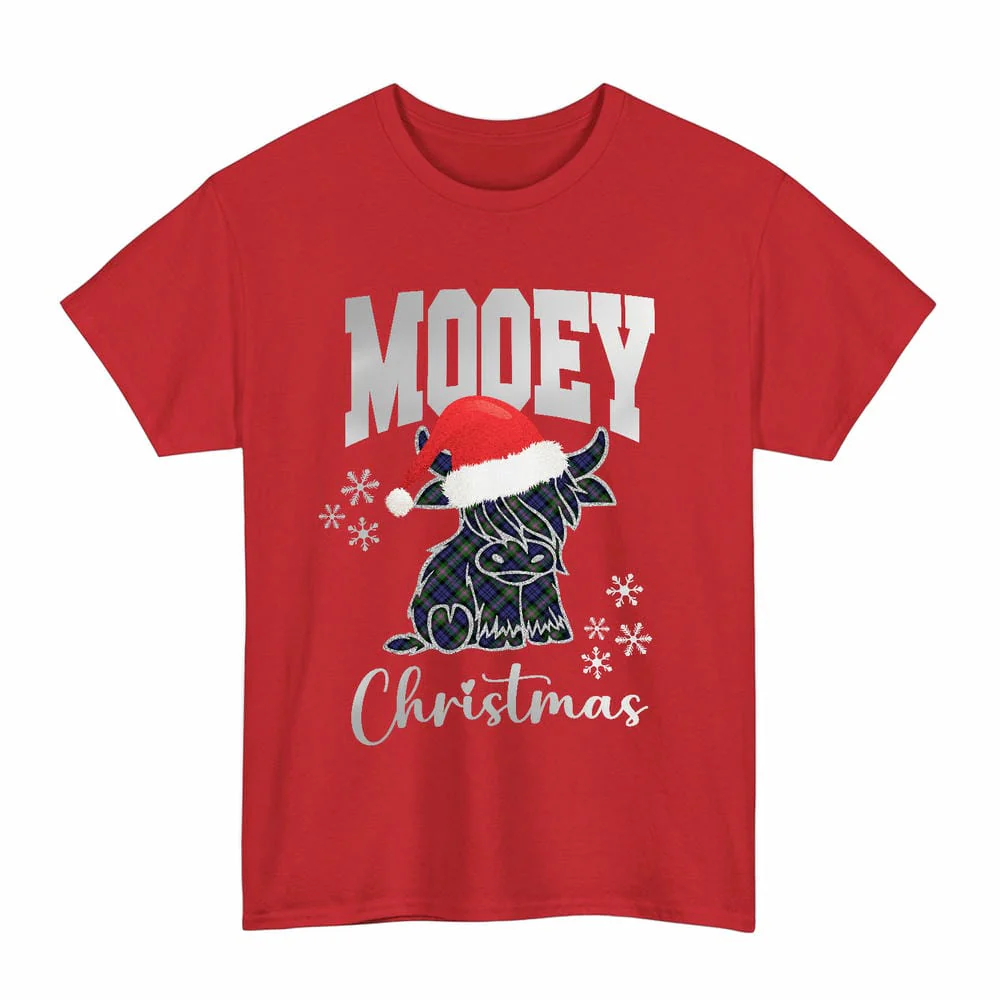 Scottish Baird Modern Clan Tartan Unisex T-Shirt - Mooey Christmas - Image 3