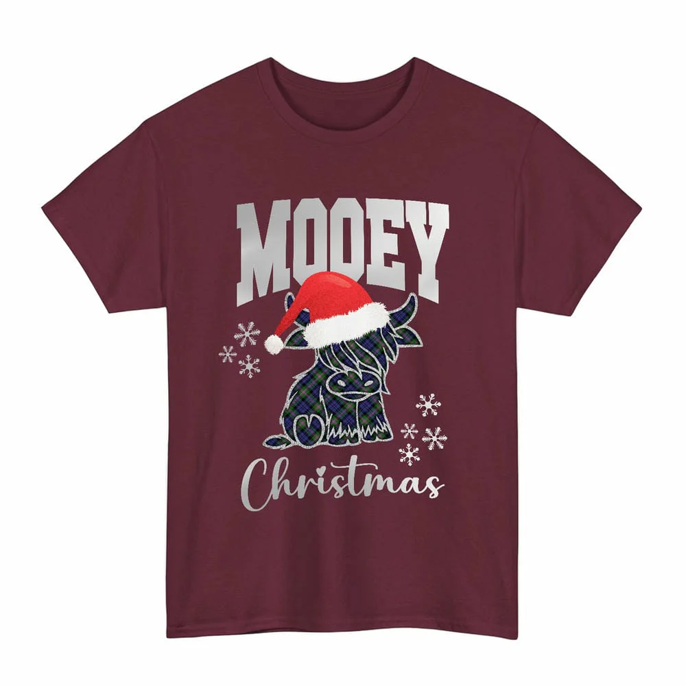 Scottish Baird Modern Clan Tartan Unisex T-Shirt - Mooey Christmas - Image 4