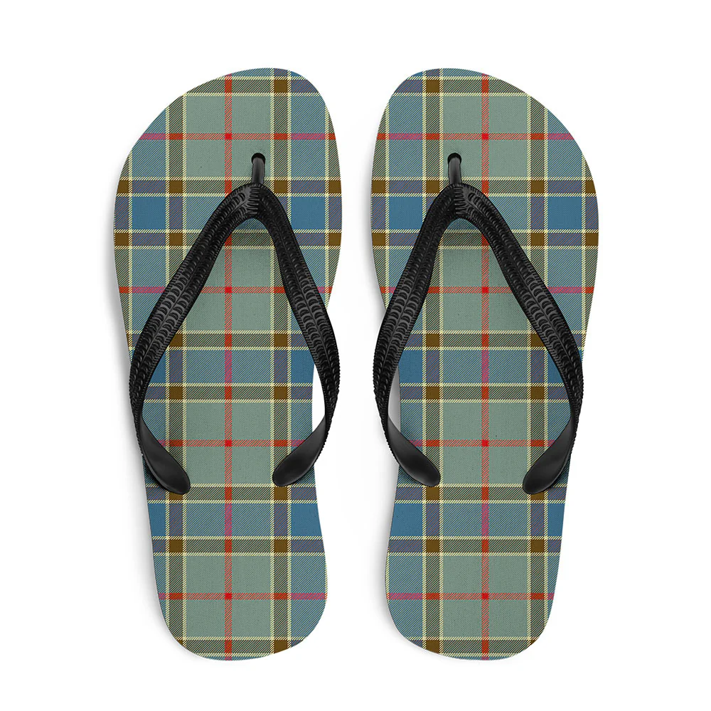 Scottish Balfour Blue Clan Badge Tartan Flip Flops