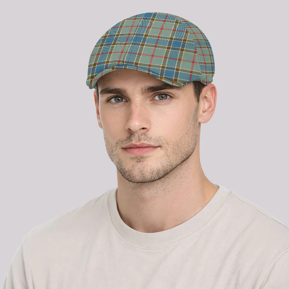 Scottish Balfour Blue Clan Badge Tartan Ivy Cap - Image 3
