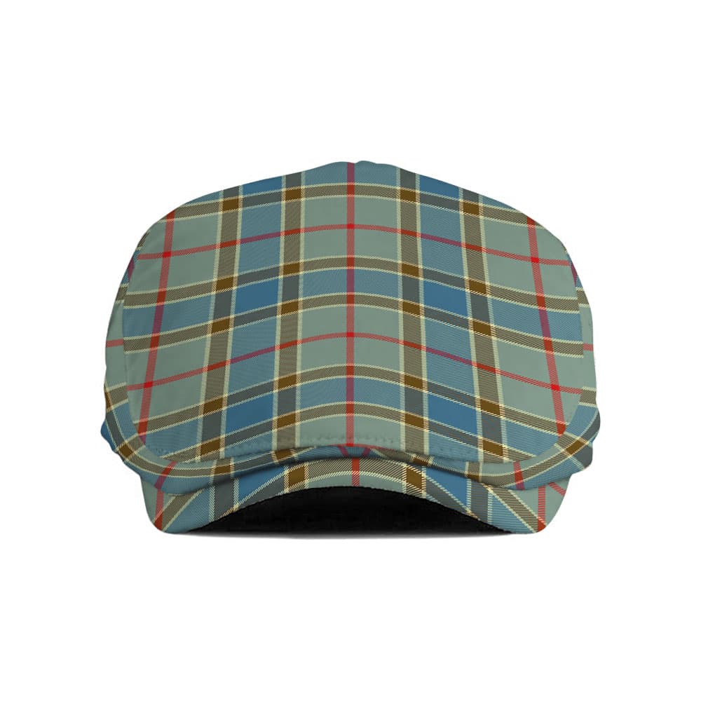 Scottish Balfour Blue Tartan Flat Cap