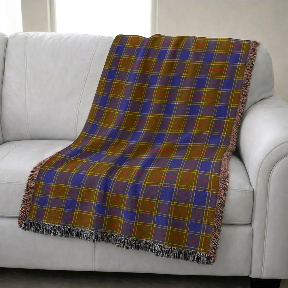 Scottish Balfour Modern Clan Badge Tartan Woven Blanket - Image 4