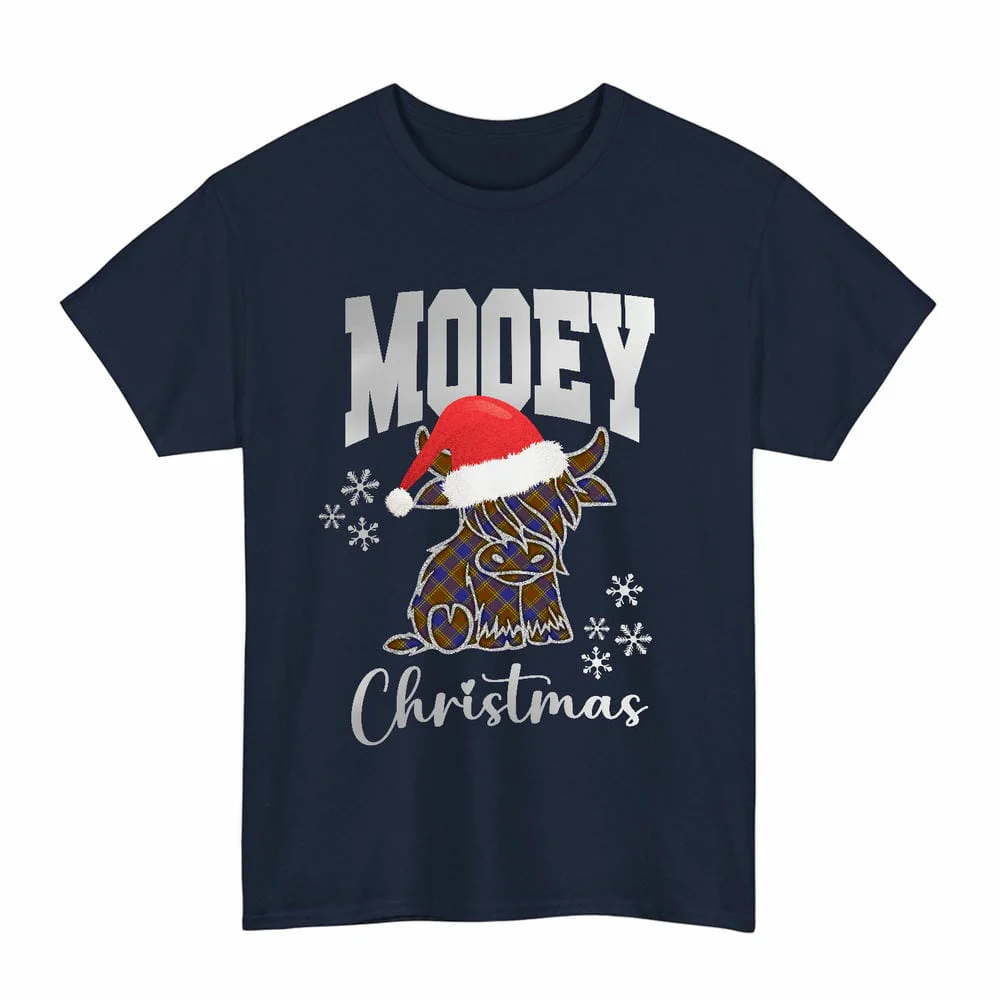 Scottish Balfour Modern Clan Tartan Unisex T-Shirt - Mooey Christmas - Image 7