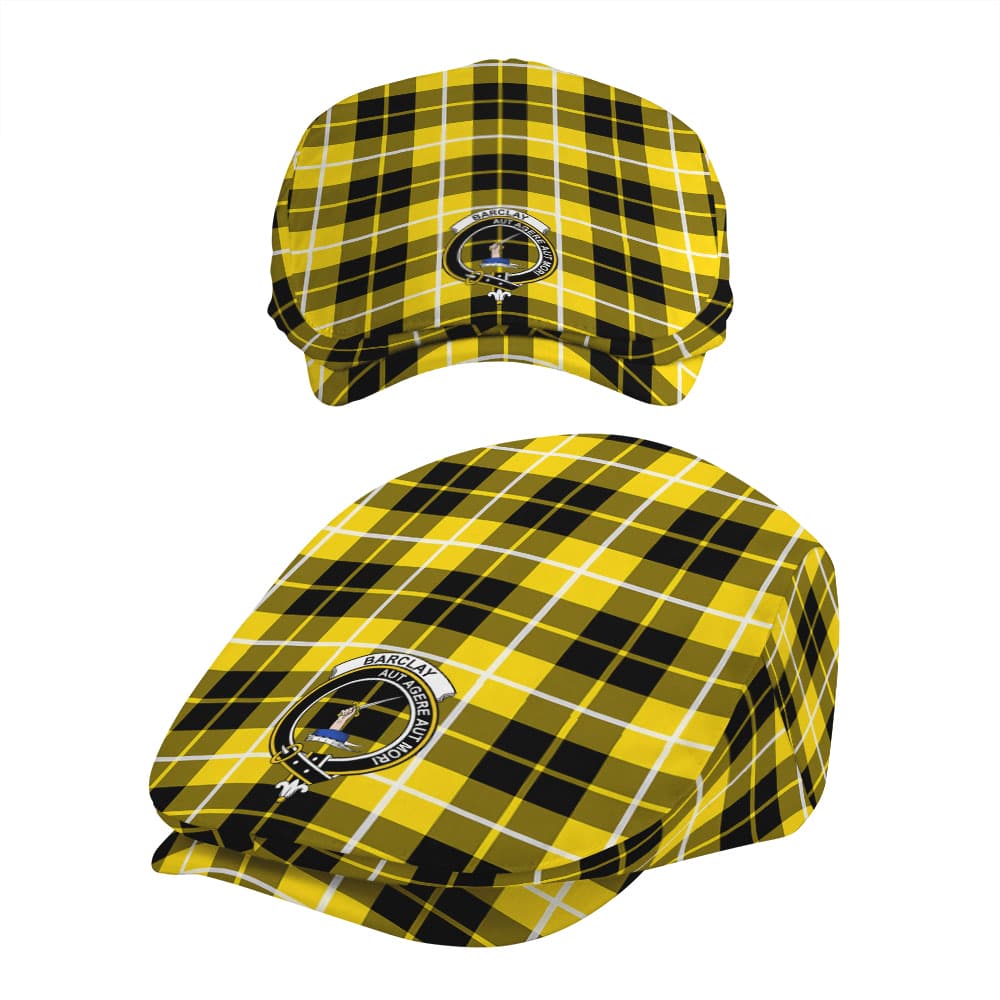 Scottish Barclay Clan Badge Tartan Flat Cap - Image 5
