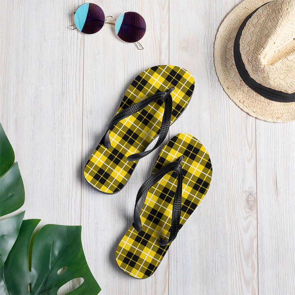 Scottish Barclay Dress Modern Clan Badge Tartan Flip Flops - Image 2