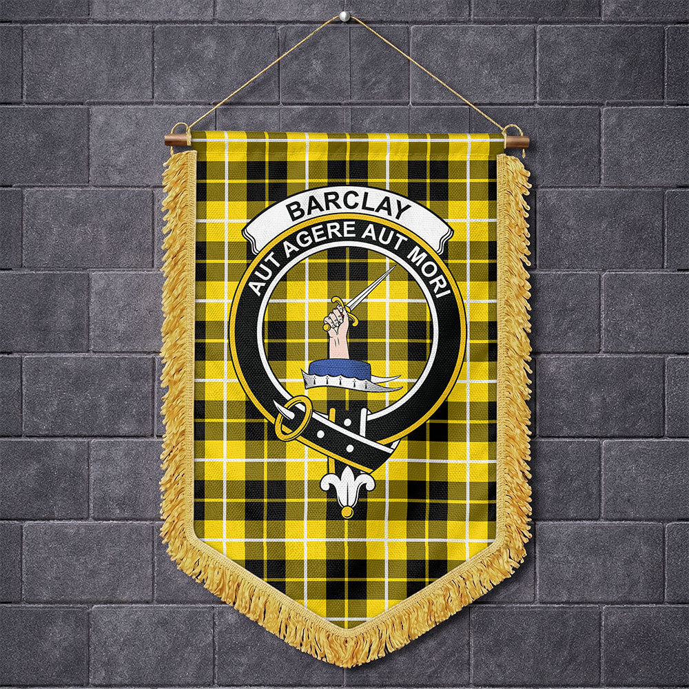 Scottish Barclay Dress Modern Clan Badge Tartan Wall Hanging Banner