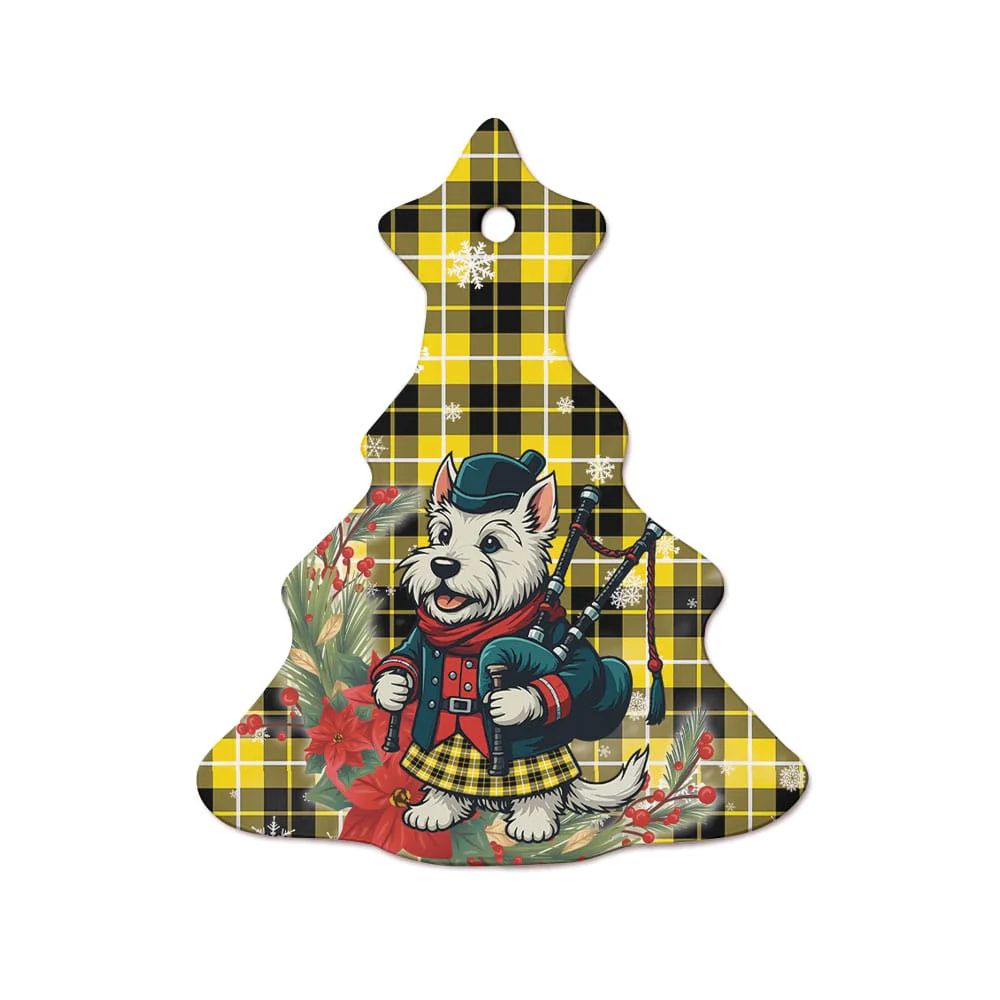 Scottish Barclay Dress Modern Tartan Ceramic Ornament Cute Scottish Terrier Dog - Image 7