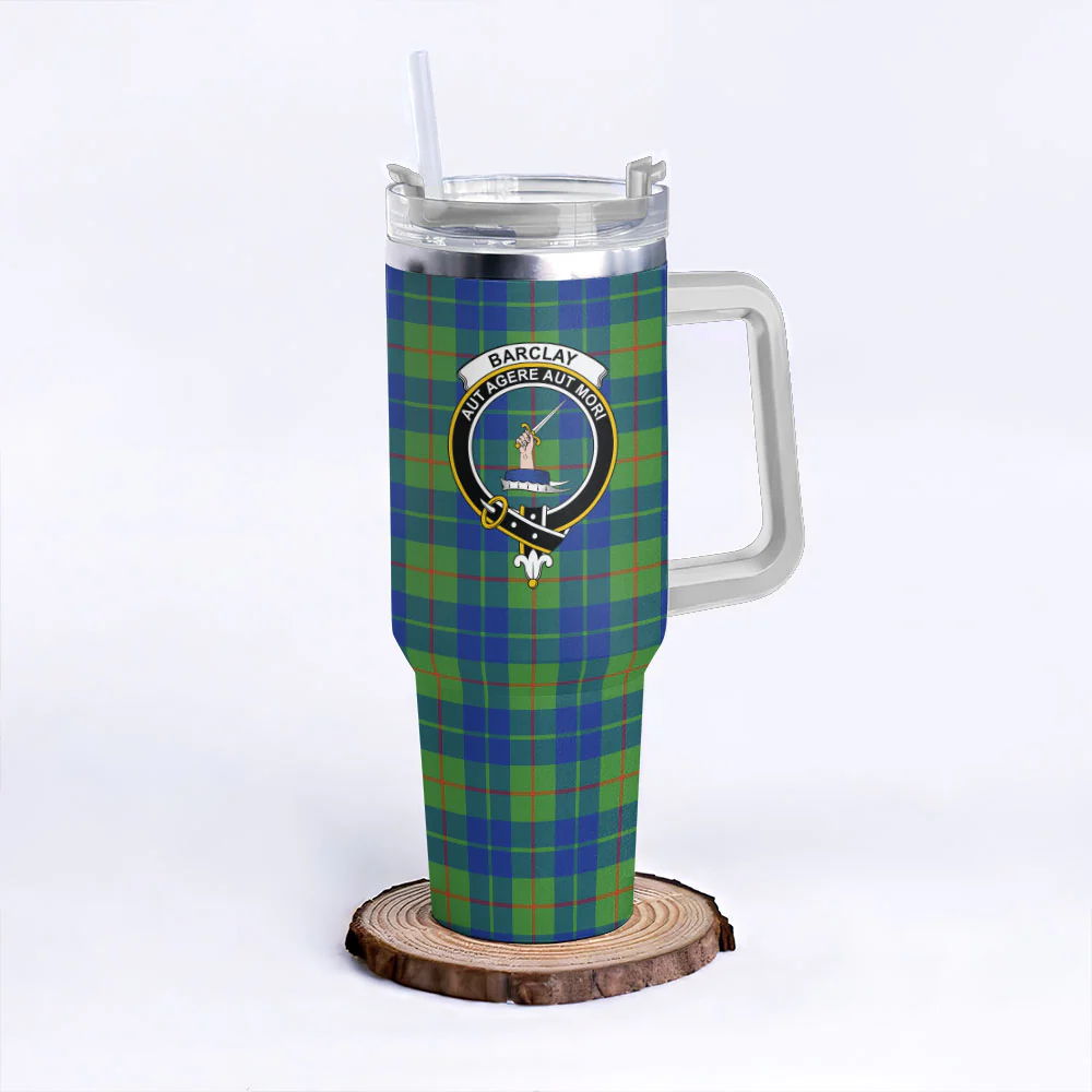 Scottish Barclay Hunting Ancient Clan Badge Tartan 40oz Tumbler