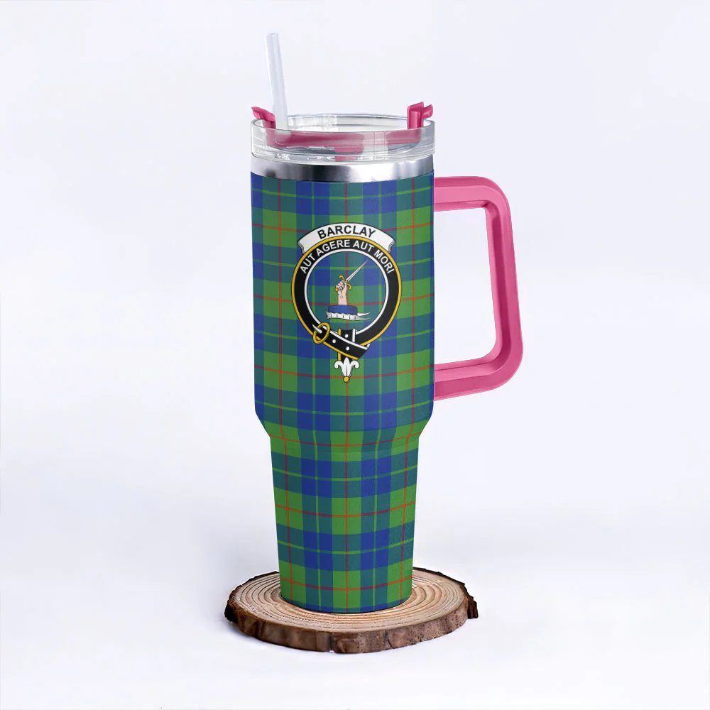 Scottish Barclay Hunting Ancient Clan Badge Tartan 40oz Tumbler - Image 7
