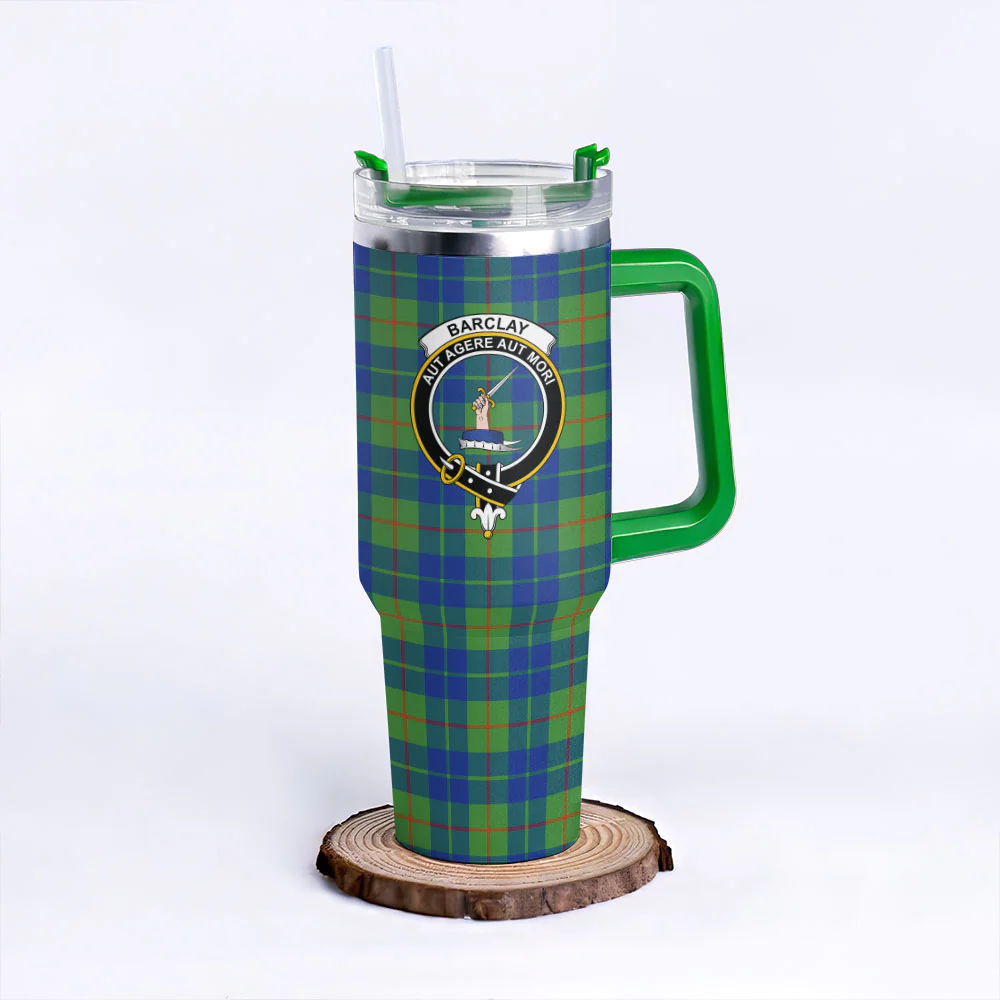 Scottish Barclay Hunting Ancient Clan Badge Tartan 40oz Tumbler - Image 8