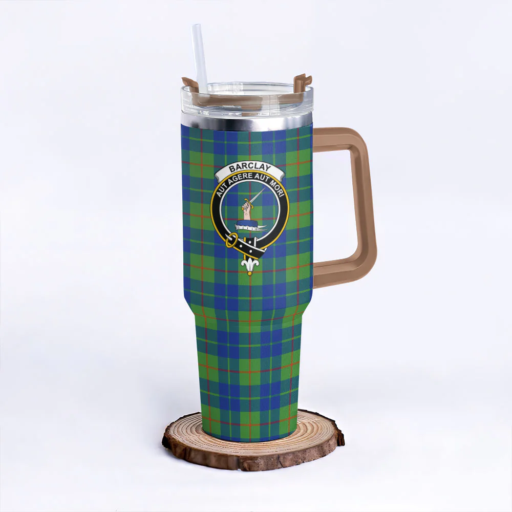 Scottish Barclay Hunting Ancient Clan Badge Tartan 40oz Tumbler - Image 9