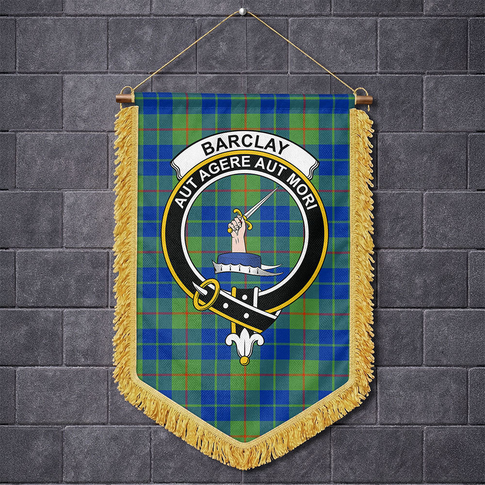 Scottish Barclay Hunting Ancient Clan Badge Tartan Wall Hanging Banner
