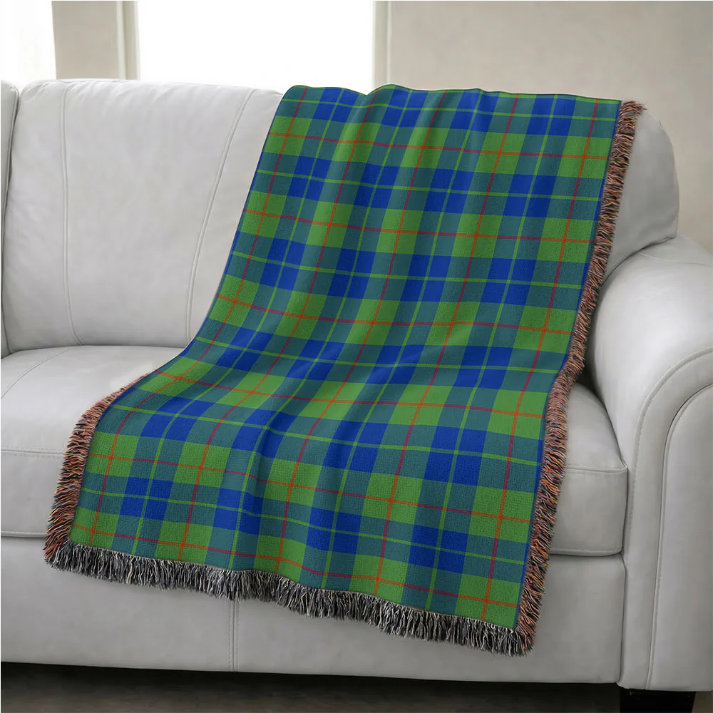 Scottish Barclay Hunting Ancient Clan Badge Tartan Woven Blanket - Image 4