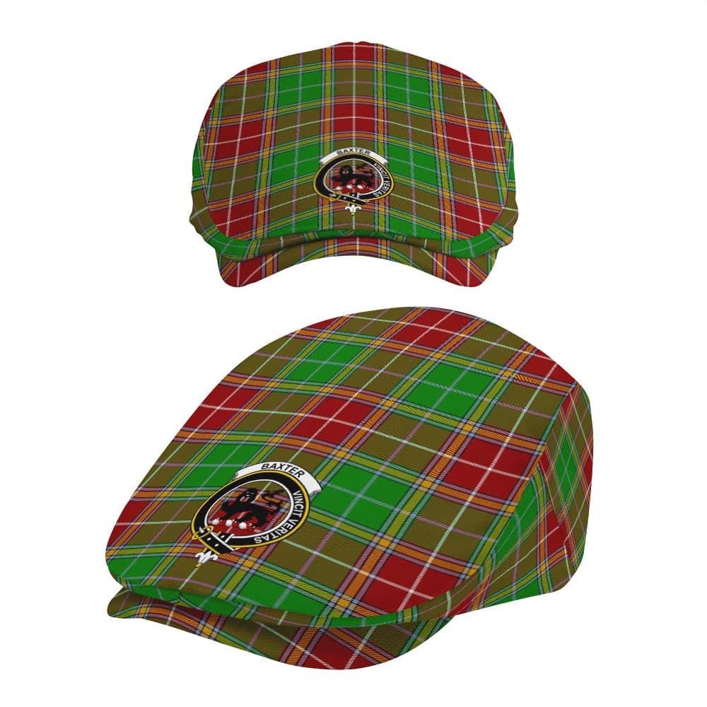 Scottish Baxter Clan Badge Tartan Flat Cap - Image 5