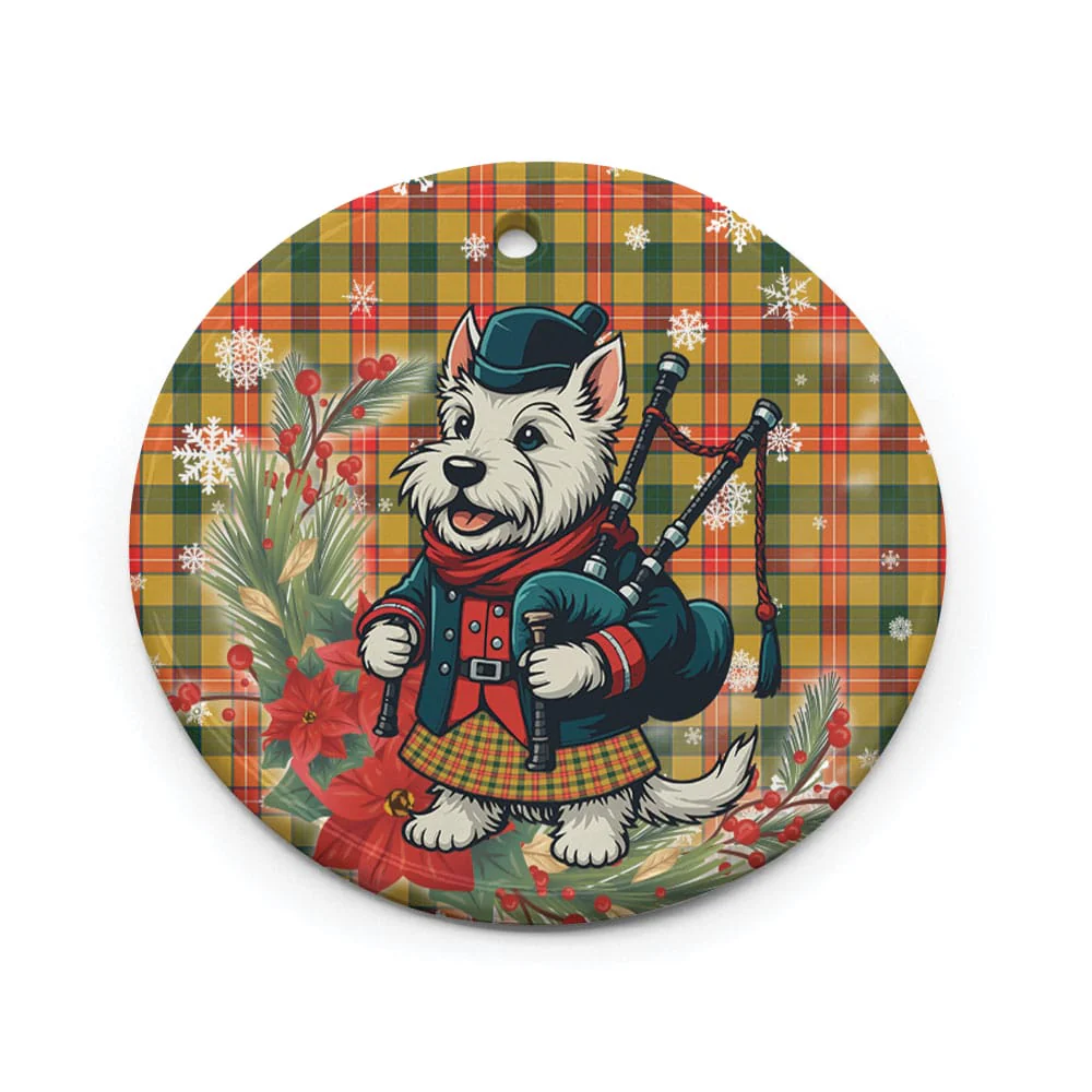 Scottish Baxter Tartan Ceramic Ornament Cute Scottish Terrier Dog - Image 2