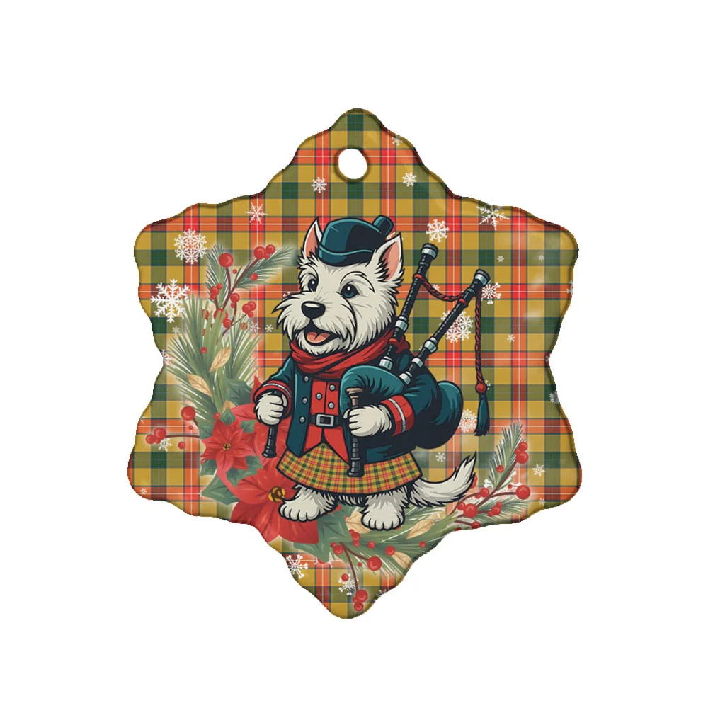 Scottish Baxter Tartan Ceramic Ornament Cute Scottish Terrier Dog - Image 6