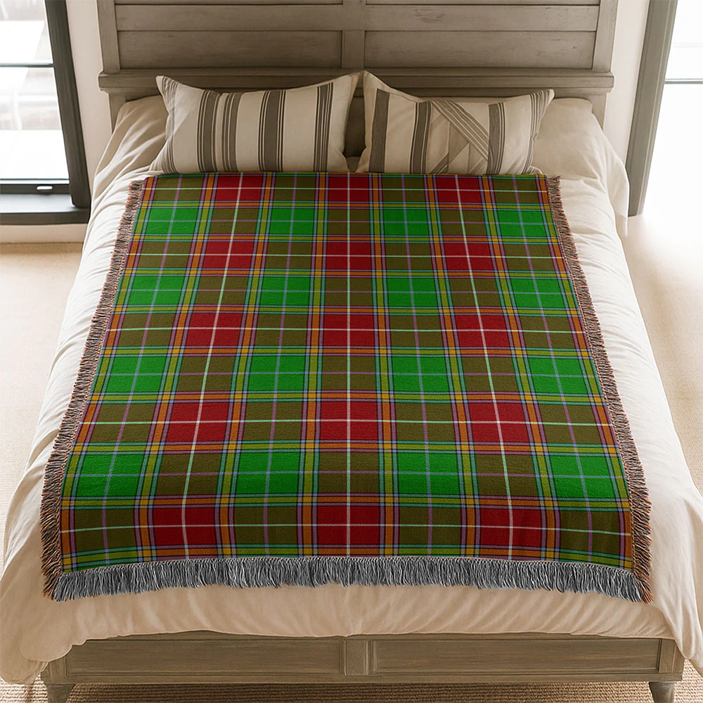 Scottish Baxter Modern Clan Badge Tartan Woven Blanket - Image 3
