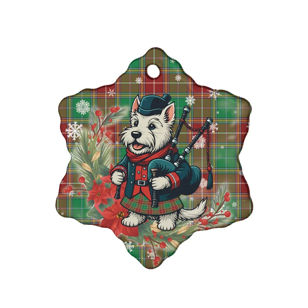 Scottish Baxter Modern Tartan Ceramic Ornament Cute Scottish Terrier Dog - Image 6