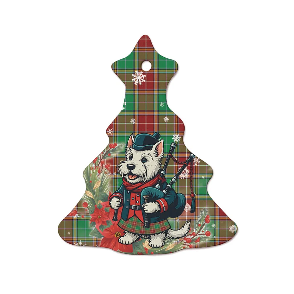 Scottish Baxter Modern Tartan Ceramic Ornament Cute Scottish Terrier Dog - Image 7