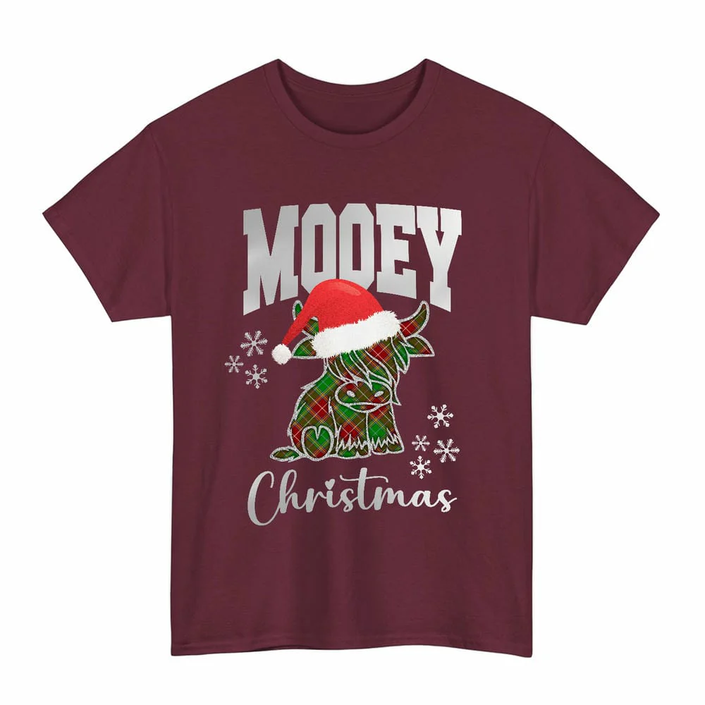 Scottish Baxter Modern Clan Tartan Unisex T-Shirt - Mooey Christmas - Image 4