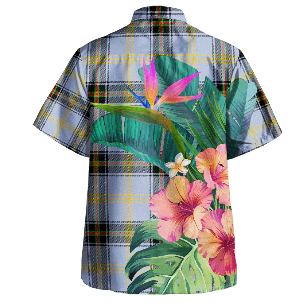 Scottish Bell of the Borders Clan Badge Tartan Hawaiian Shirt Bouquet Tropical Style - Image 4