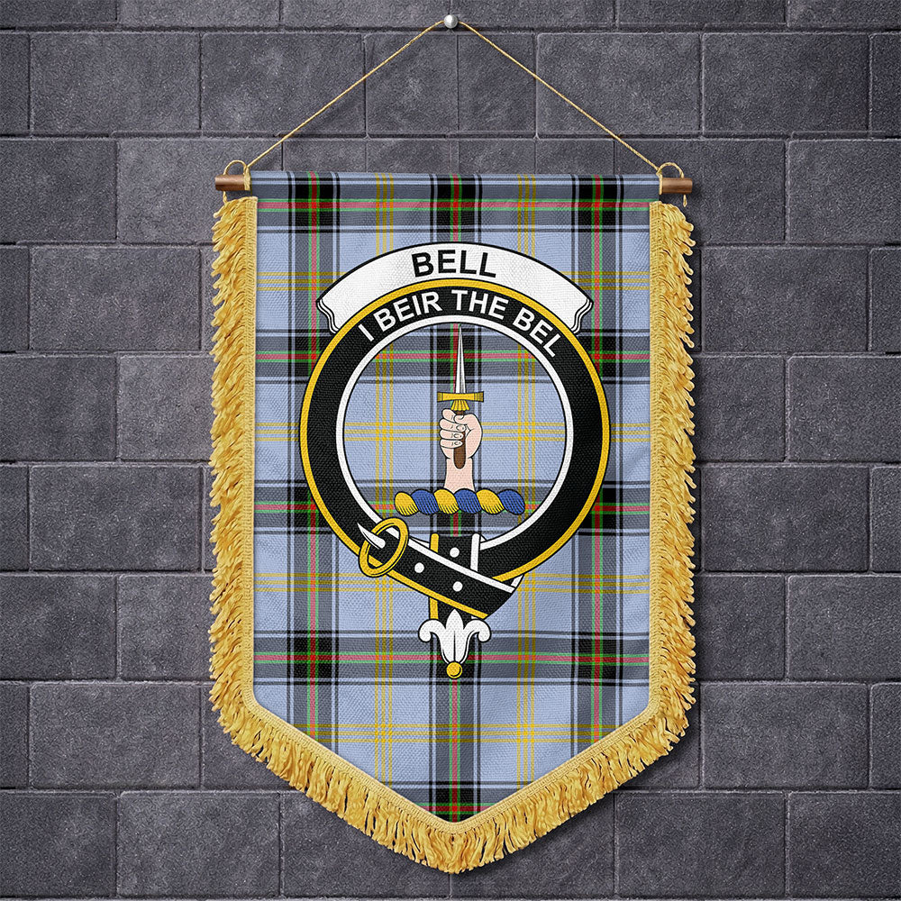 Scottish Bell of the Borders Clan Badge Tartan Wall Hanging Banner
